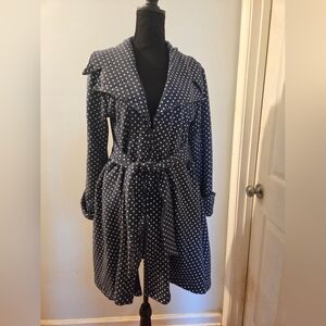 Effie's Heart Blue Polka Dot Coat.
